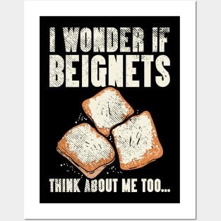 Funny Beignets Quote Posters and Art